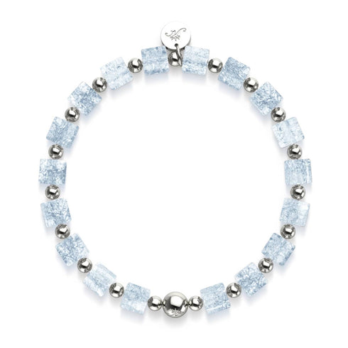 Eiswürfel | Glitzerglas | Zuckerwürfel-Armband